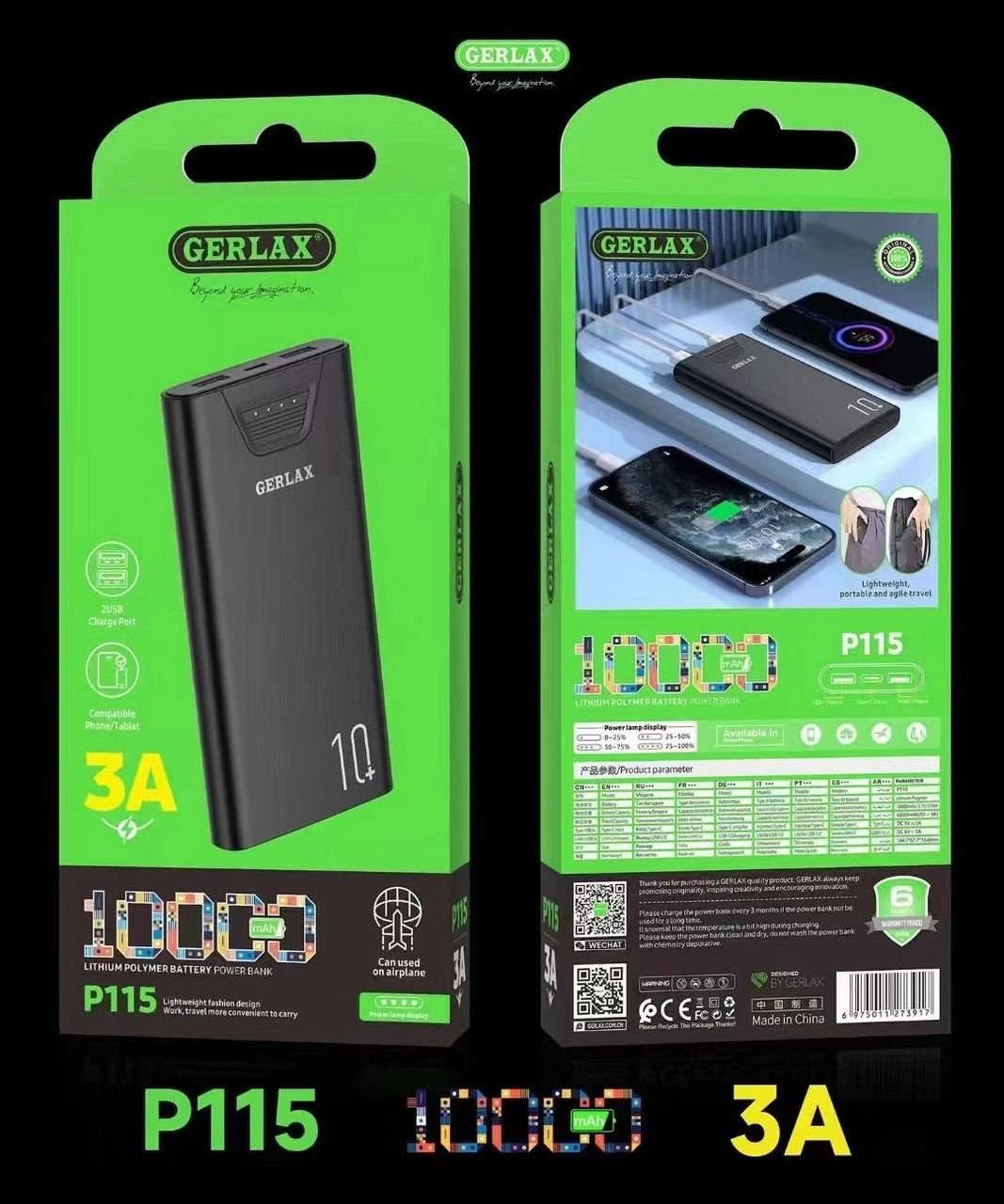 Gerlax Power Bank 10,000 Mah
